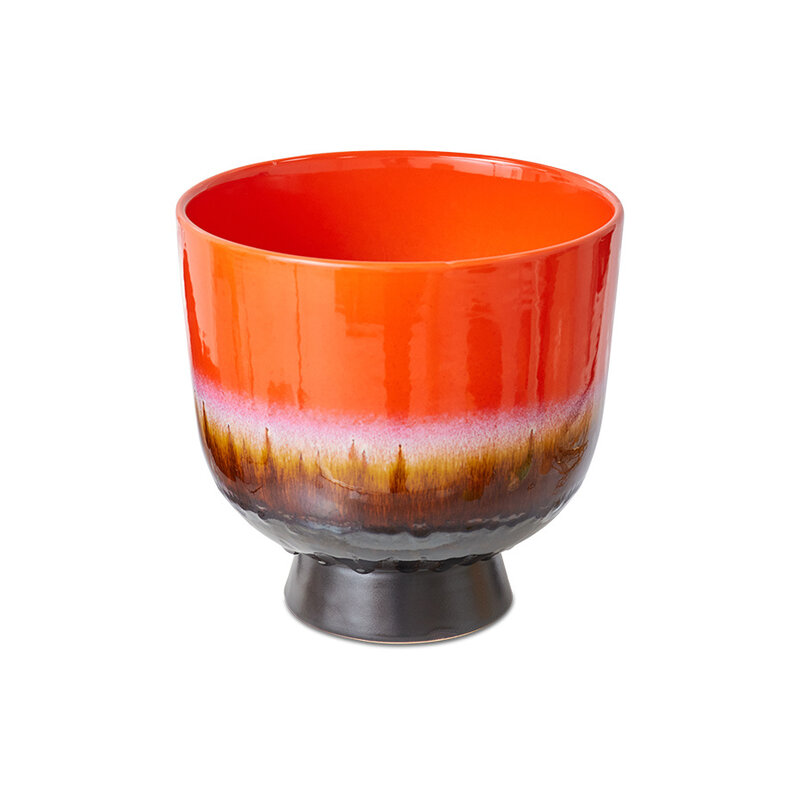 HKLIVING-collectie Retro flower pot cherry red
