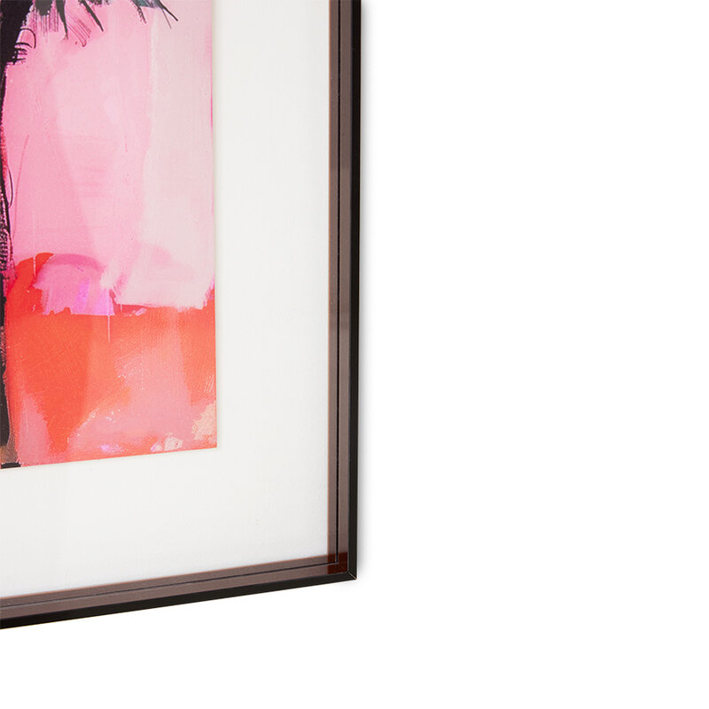 HKLIVING-collectie Acrylic frame brown palms (40x50cm)