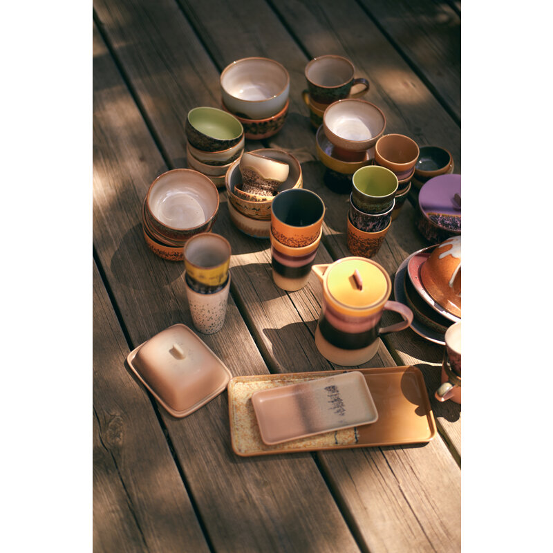 HKLIVING-collectie 70s ceramics: tea mugs beach (set of 2)