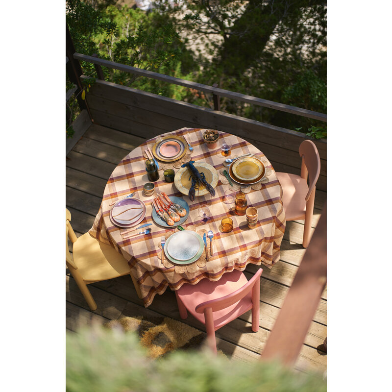 HKLIVING-collectie 70s servies: XS schaaltjes marine - set van 4