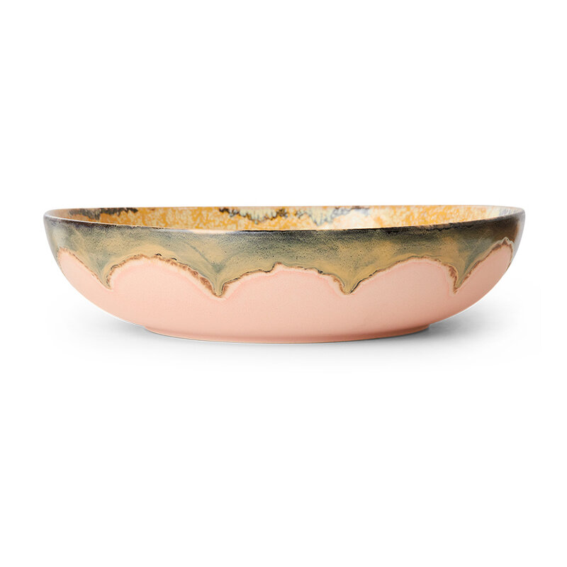 HKLIVING-collectie 70s ceramics: salad bowl sunflower