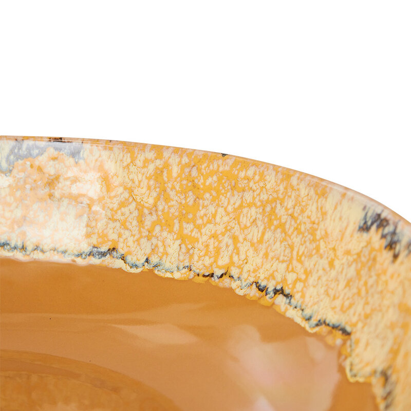 HKLIVING-collectie 70s ceramics: salad bowl sunflower