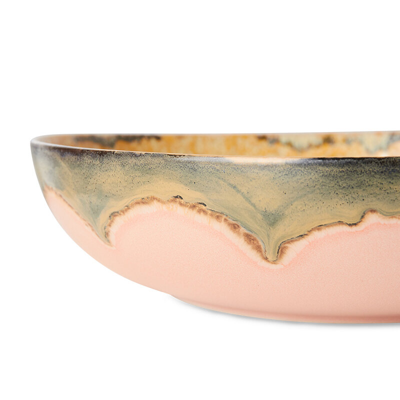 HKLIVING-collectie 70s ceramics: salad bowl sunflower