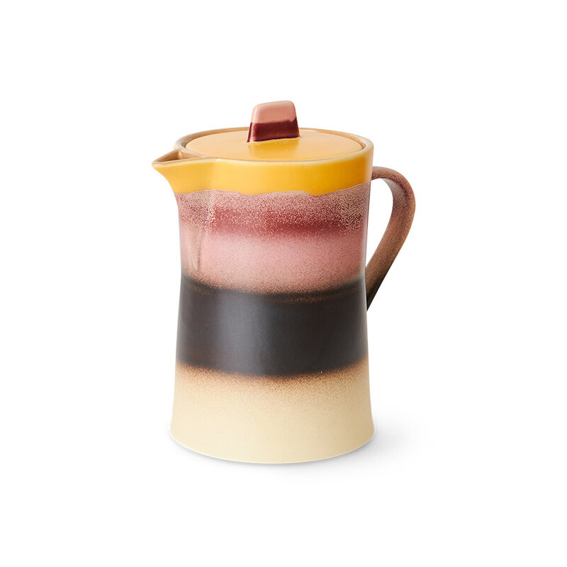 HKLIVING-collectie 70s ceramics: tea pot sunset