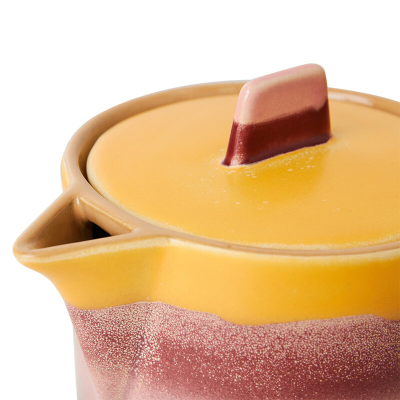HKLIVING-collectie 70s ceramics: tea pot sunset