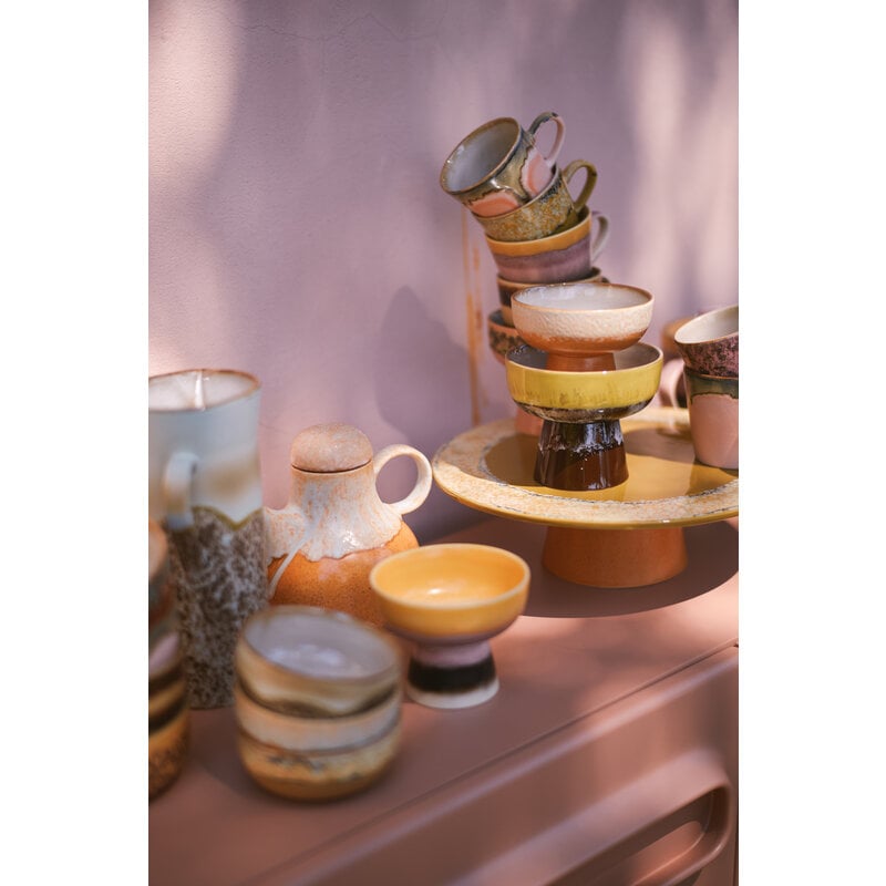 HKLIVING-collectie 70s servies: koffiepot dunes
