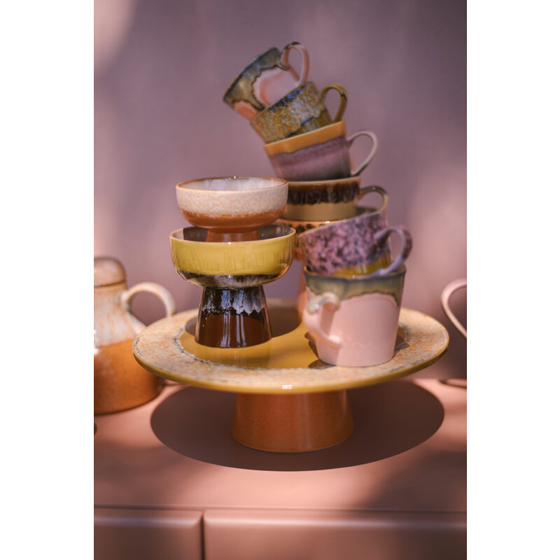 HKLIVING-collectie 70s ceramics: tapas bowl on base L creek