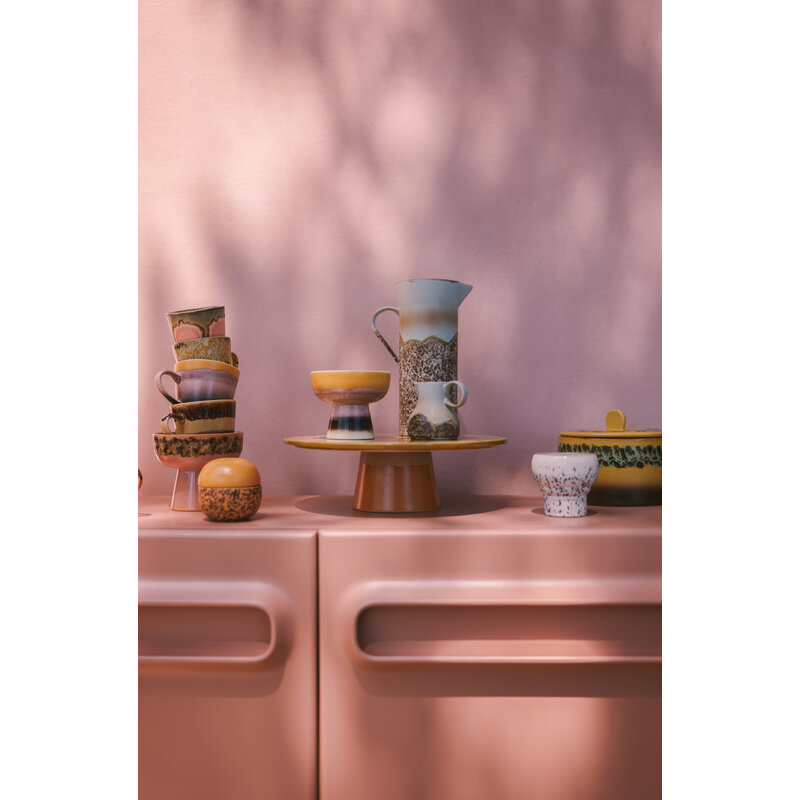 HKLIVING-collectie 70s servies: tapasschaaltje op voet S sunshade