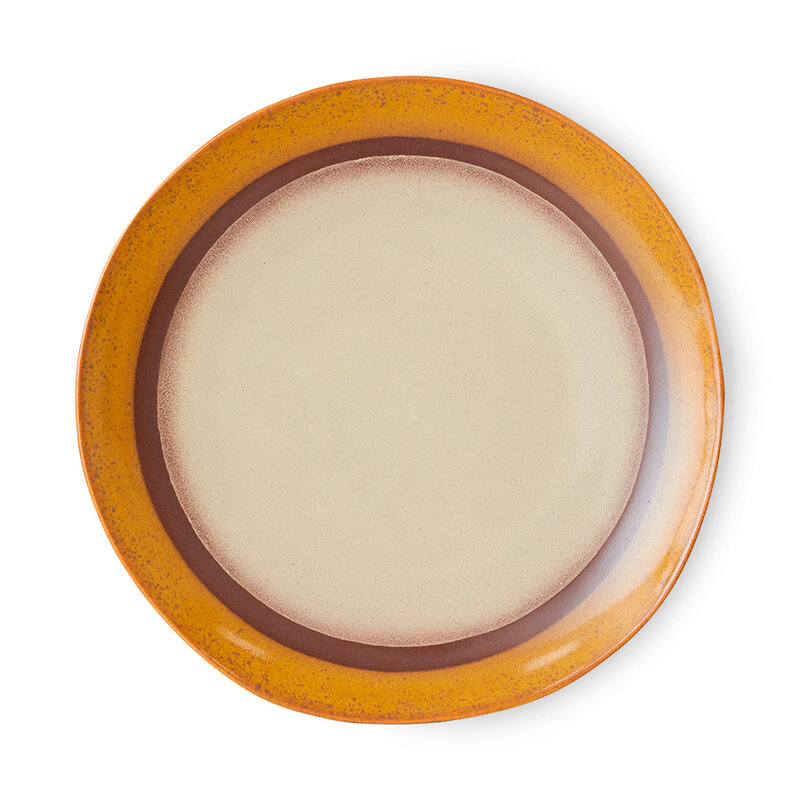 HKLIVING-collectie 70s ceramics: dinner plates coconut (set of 2)