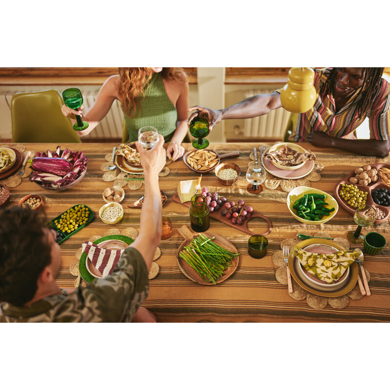 HKLIVING-collectie 70s ceramics: dinner plates coconut (set of 2)