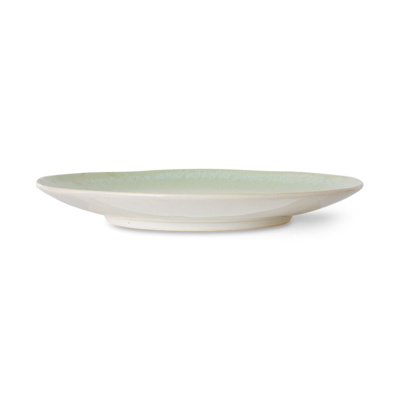 HKLIVING-collectie 70s ceramics: dinner plates palms (set of 2)