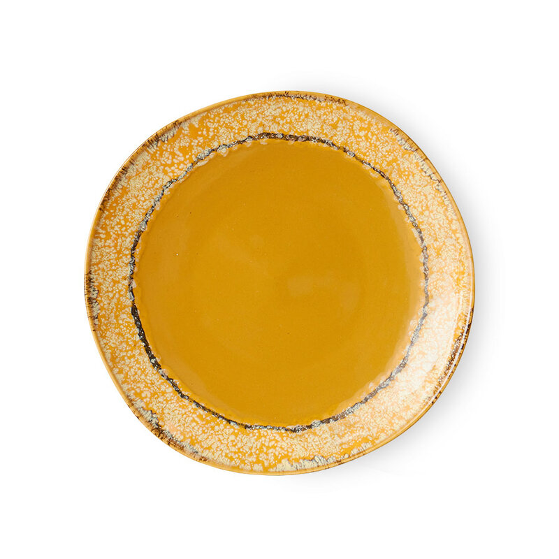 HKLIVING-collectie 70s ceramics: side plates paradise (set of 2)