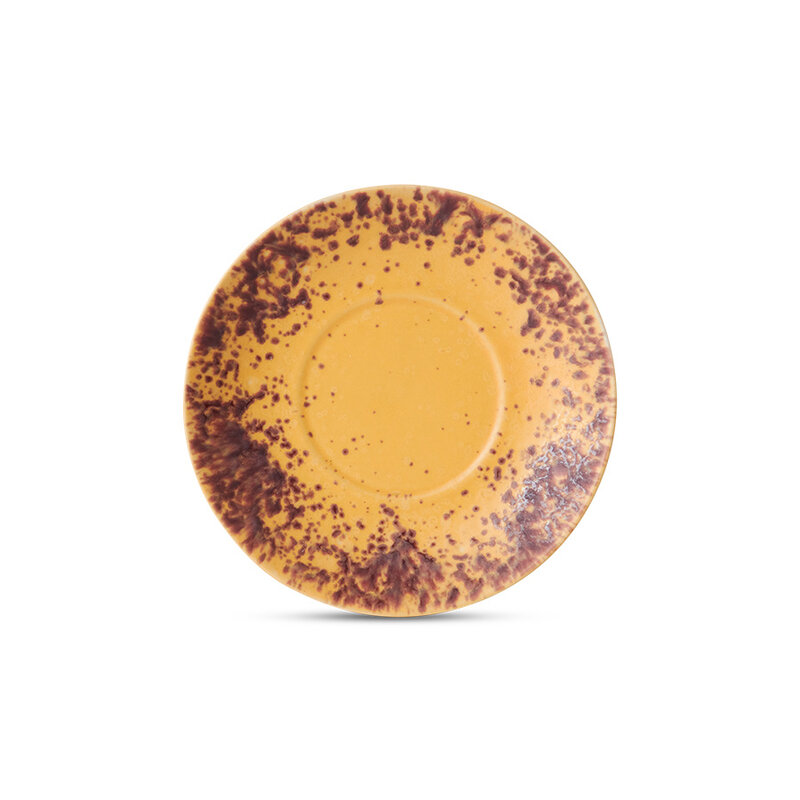 HKLIVING-collectie 70s ceramics: saucers ocean (set of 4)