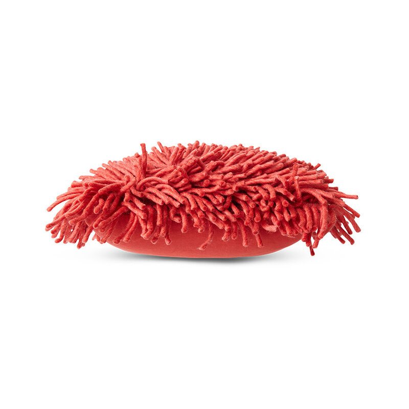 HKLIVING-collectie Rugged woolen cushion cherry red (50x50cm)