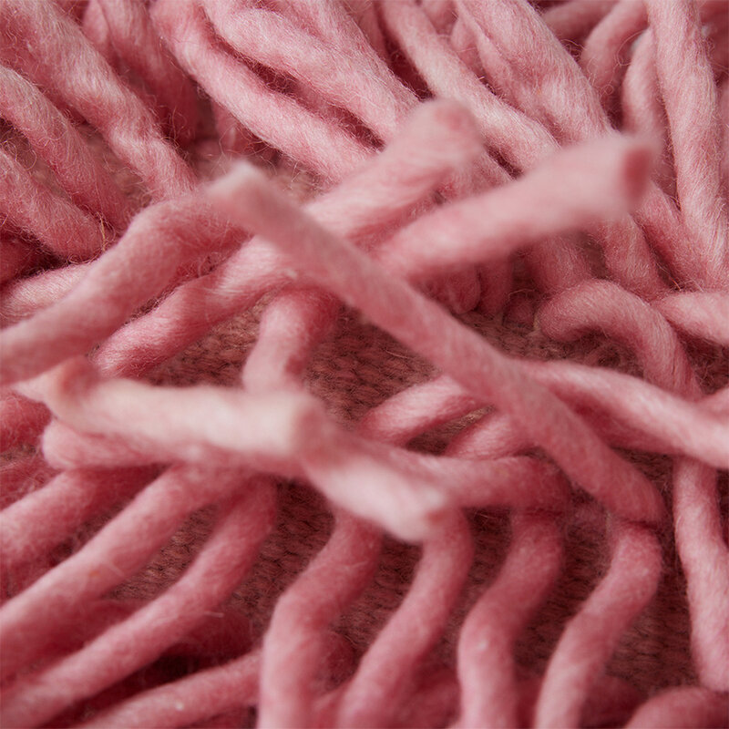 HKLIVING-collectie Rugged cushion pink (60x40cm)