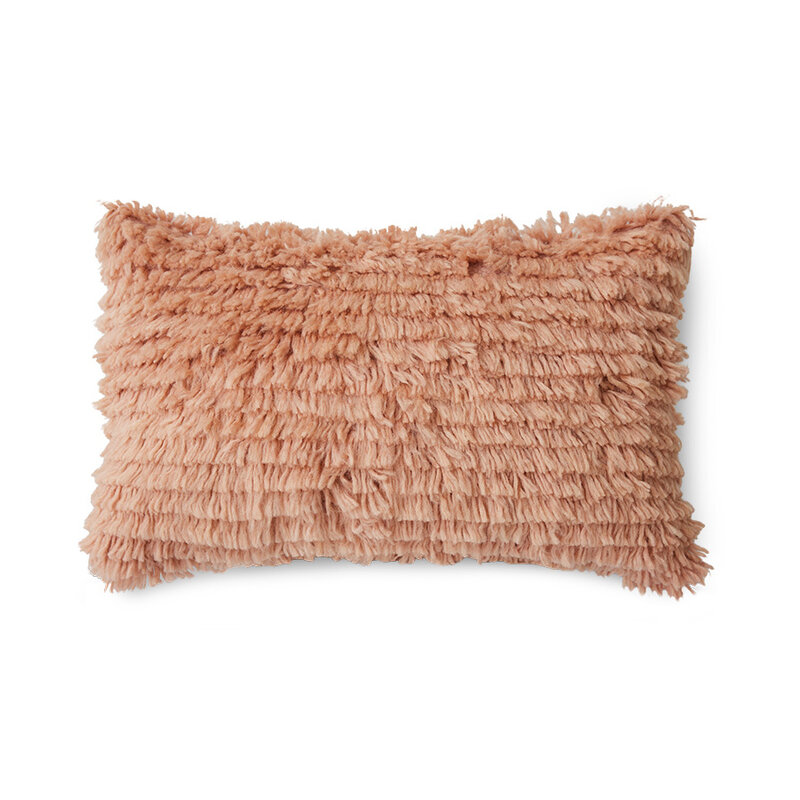 HKLIVING-collectie Fluffy kussen blush - 60x40cm