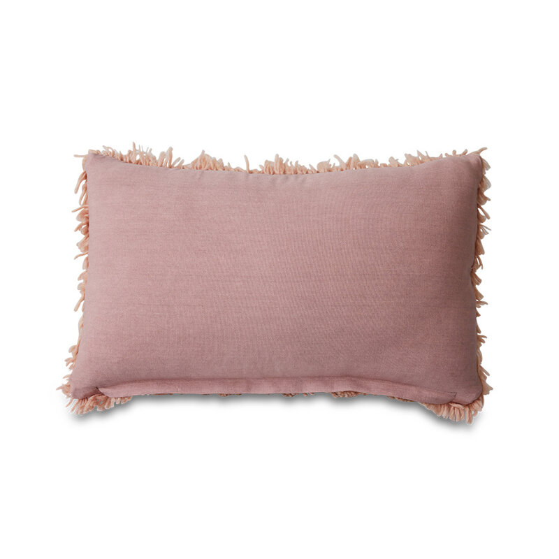 HKLIVING-collectie Fluffy cushion blush (60x40cm)