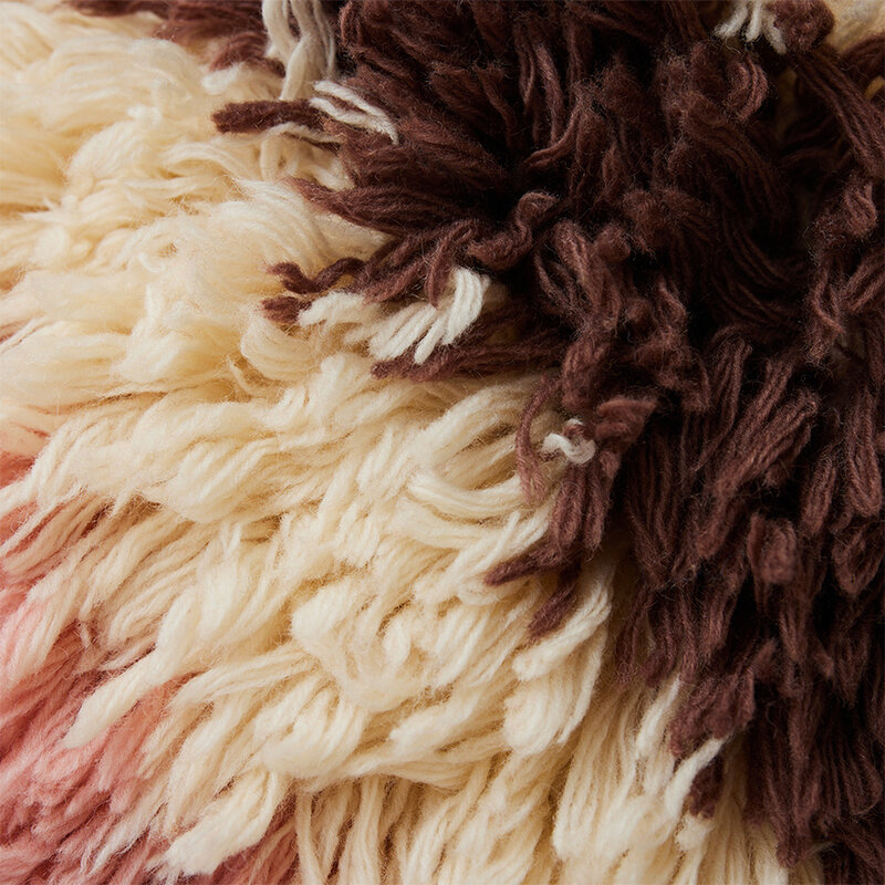 HKLIVING-collectie Fluffy striped cushion (55x55cm)