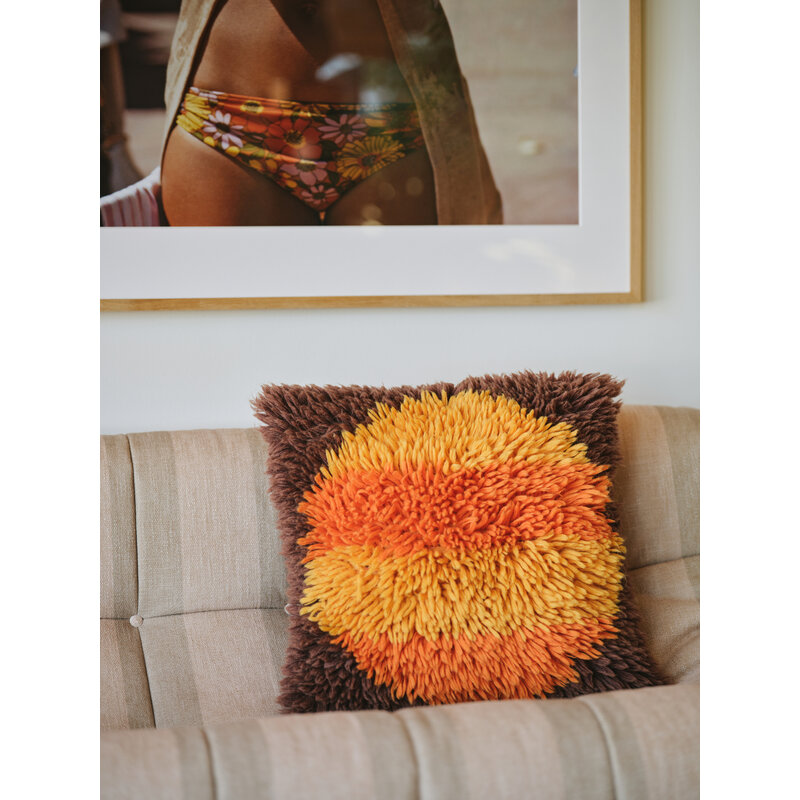 HKLIVING-collectie Fluffy kussen horizon - 55x55cm