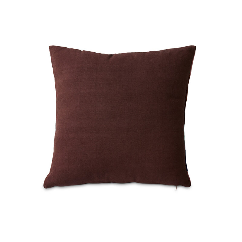 HKLIVING-collectie Striped velvet cushion eventide (45x45cm)