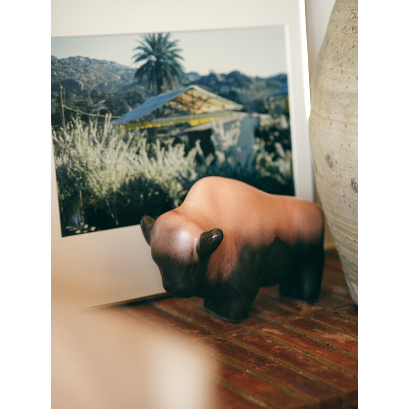 HKLIVING-collectie HKLIVING X Otto Keramik: keramiek stier bronze