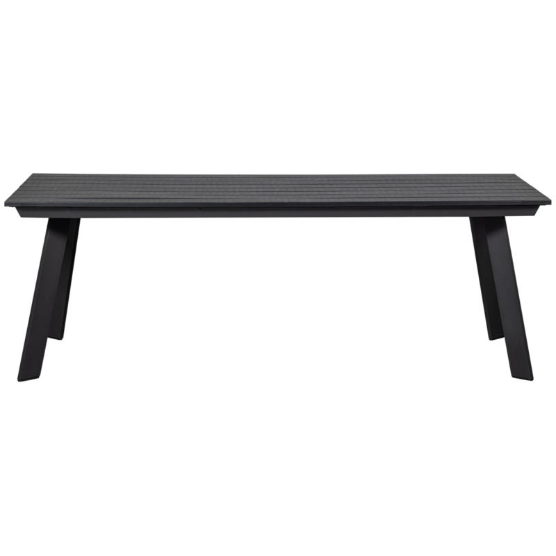 WOOOD-collectie Veerle Eettafel Aluminium/Polywood Antraciet 220X100Cm
