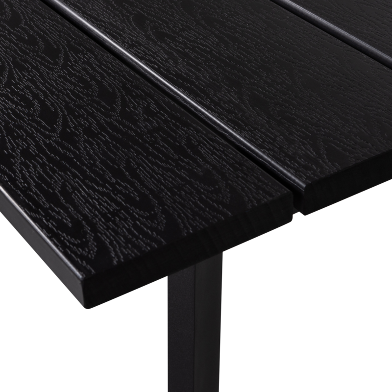 WOOOD-collectie Veerle Eettafel Aluminium/Polywood Antraciet 220X100Cm