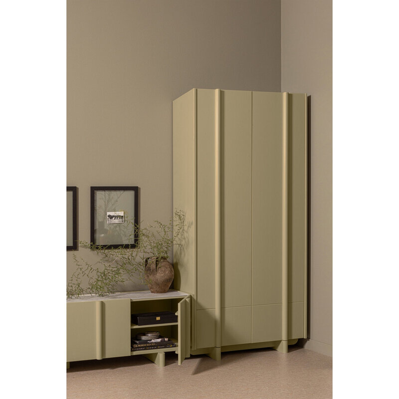 WOOOD-collectie Basu Opbergkast Grenen Moss [Fsc]
