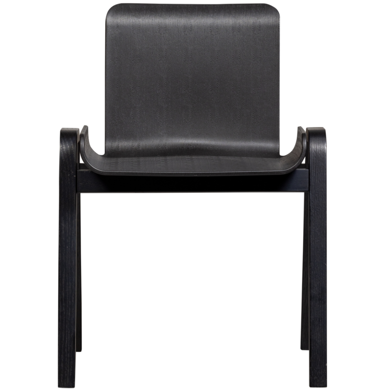 WOOOD-collectie WOOOD Molly Chair Pp/Mulitplex Black