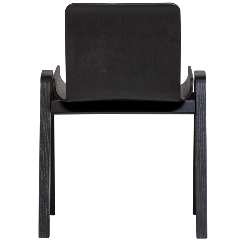 WOOOD-collectie WOOOD Molly Chair Pp/Mulitplex Black