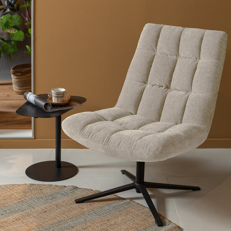 WOOOD-collectie WOOOD Job Armchair Bouclã‰ Sand