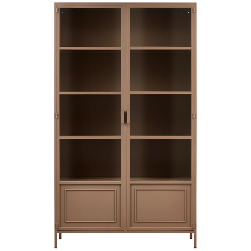 WOOOD-collectie WOOOD Ronja Display Case Xl Metal Military Brown