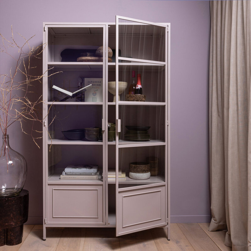 WOOOD-collectie WOOOD Ronja Display Case Xl Metal Soft Pink