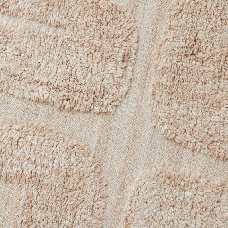 HKLIVING-collectie Tufted rug limestone (200x300cm)