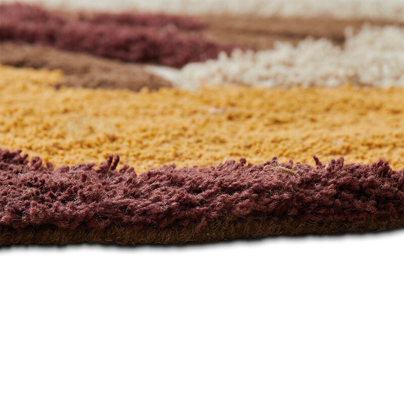 HKLIVING-collectie Round tufted rug melange (ø150cm)