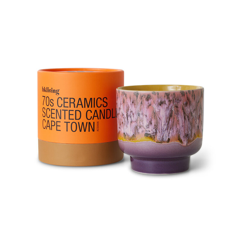 HKLIVING-collectie 70s ceramics: scented candle Cape Town