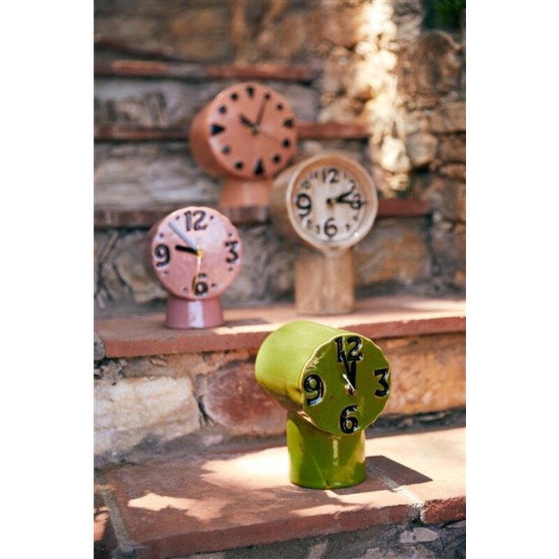 HKLIVING-collectie Retro ceramic clock pink