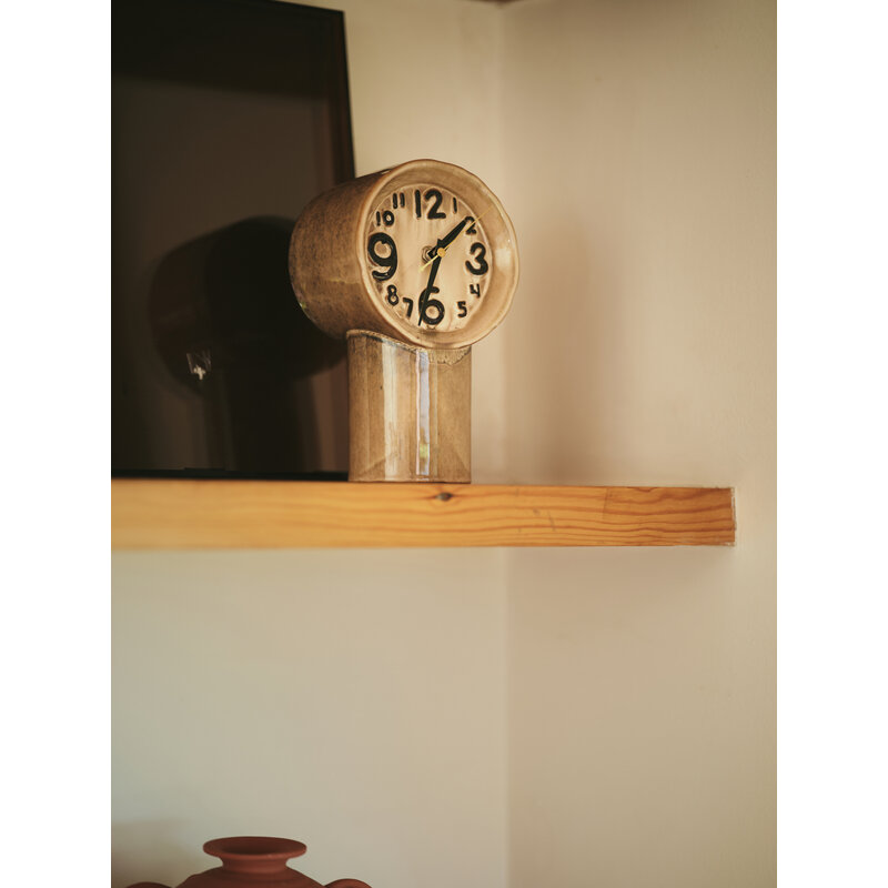 HKLIVING-collectie Retro ceramic clock cream