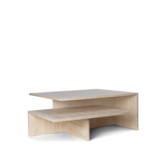 ferm LIVING Distinct Grande Duo Tables - Travertine