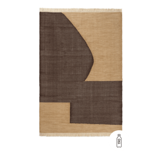 ferm LIVING Forene vloerkleed 140 x 200 bruin/chocolade ferm LIVING Forene vloerkleed 140 x 200 bruin/chocolade