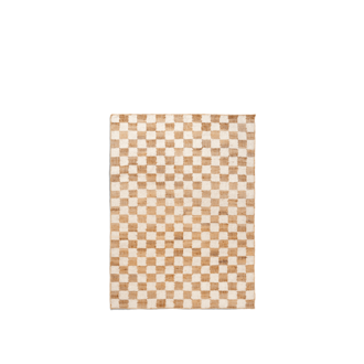 ferm LIVING Geruit wollen jute vloerkleed 140 x 200 gebroken wit/natura ferm LIVING Geruit wollen jute vloerkleed 140 x 200 gebroken wit/natura