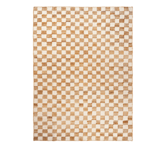 ferm LIVING Check Wool Jute Rug  200 x 300  Offwhite/Natur