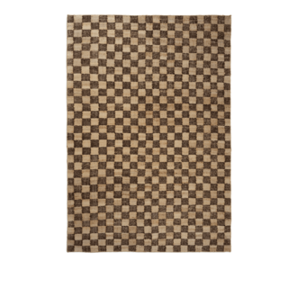 ferm LIVING Check Wool Jute Rug  200 x 300  Coffee/Natural