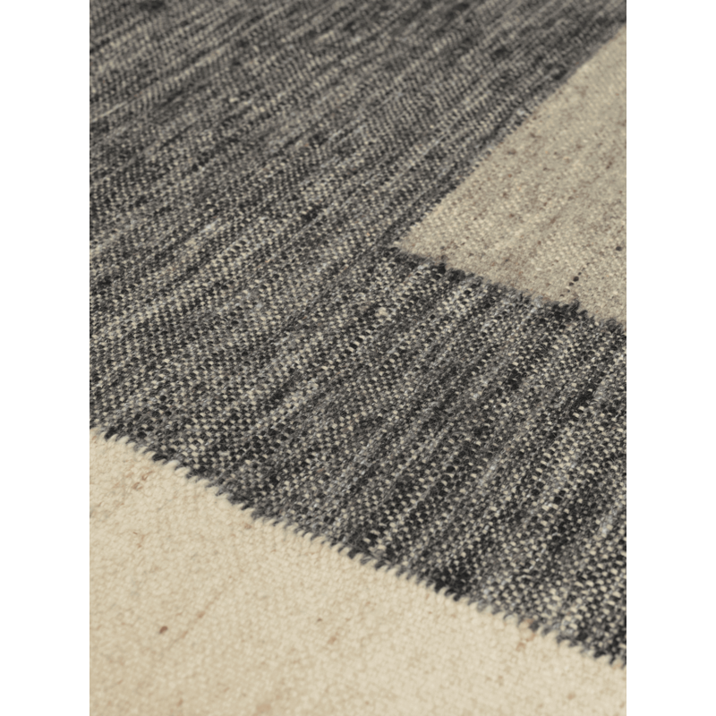 ferm LIVING-collectie Counter kleed 200 x 300 - Antraciet/Gebroken wit