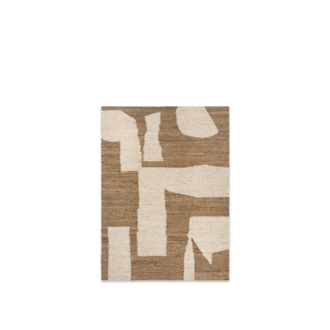 ferm LIVING Piece Vloerkleed - 140 x 200 - Gebroken wit/Toffee