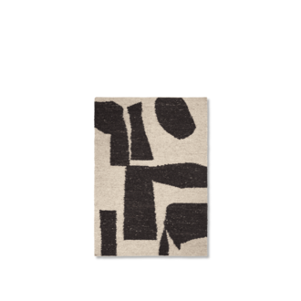 ferm LIVING Piece Vloerkleed - 140 x 200 - Gebroken wit/Koffie