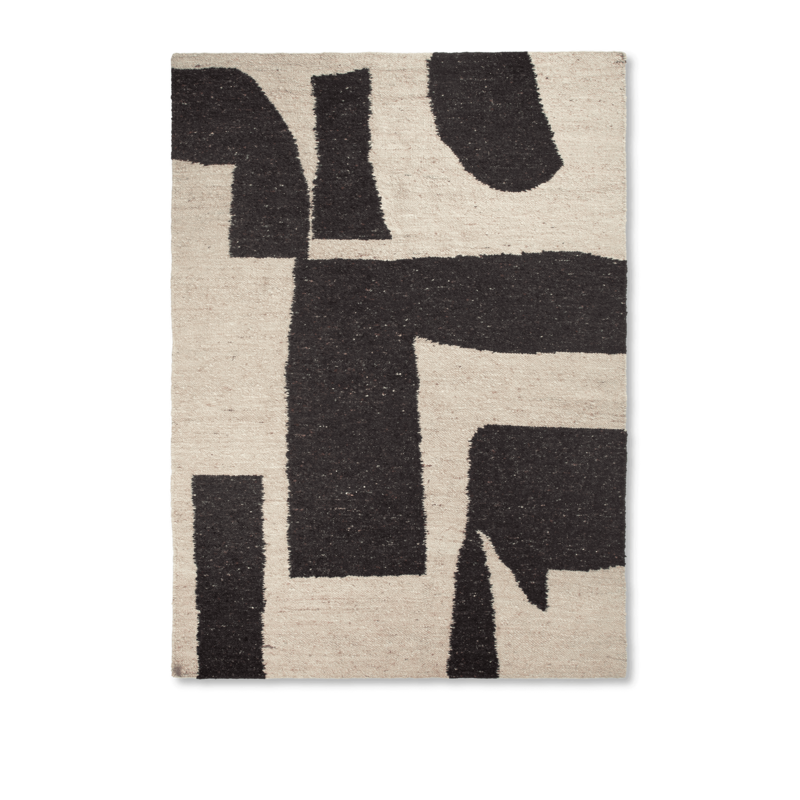 ferm LIVING-collectie Piece Vloerkleed - 200 x 300 - Gebroken wit/Toffee