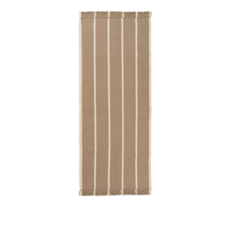 ferm LIVING Calm Kelim Runner 80 x 200 Donkerzand/Gebroken wit ferm LIVING Calm Kelim Runner 80 x 200 Donkerzand/Gebroken wit