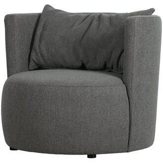 vtwonen Explore Fauteuil Boucle Staalgrijs