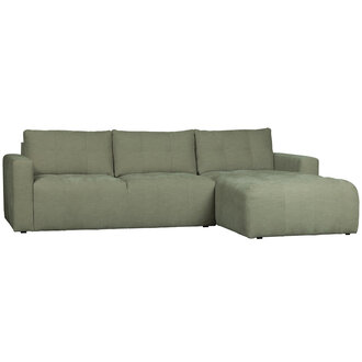 vtwonen Bar Chaise Longue Geweven Stof Rechts Groen